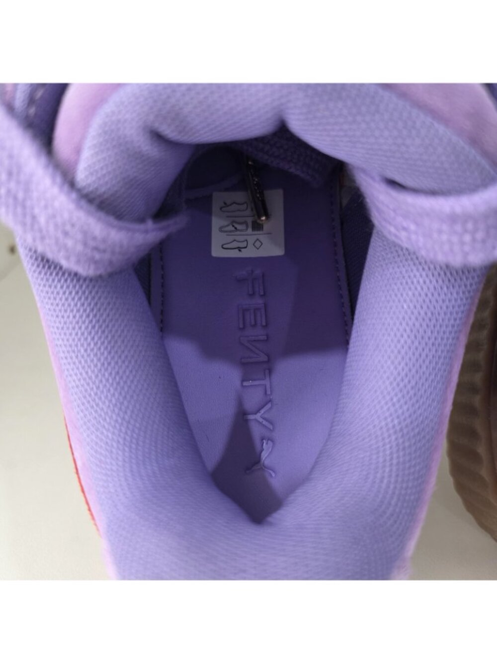 PUMA Rihanna X Fenty Creeper Phatty Lavender Red Shoes Sneakers NEW Womens 7.5 - Picture 5 of 11